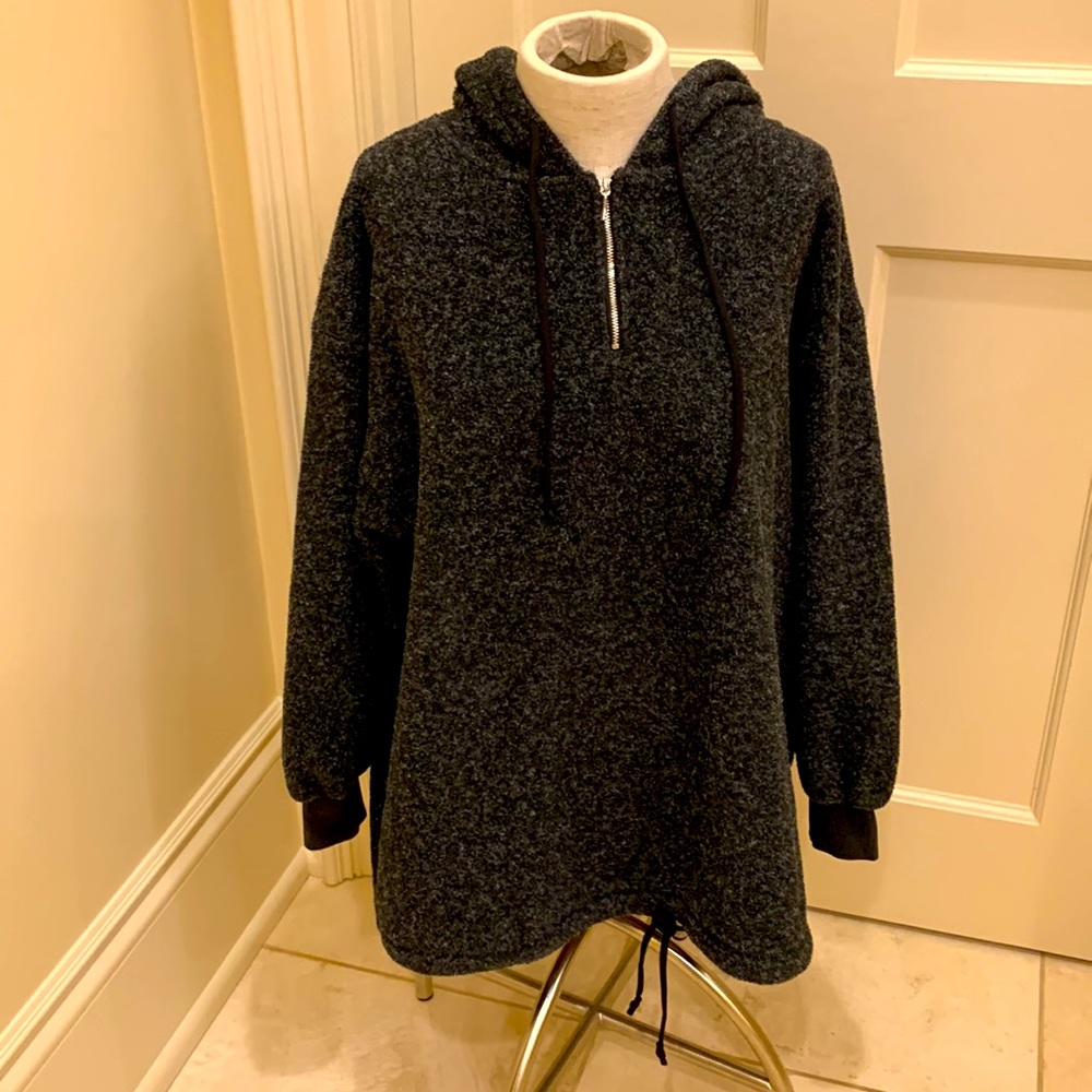 HANNA ANDERSON Women’s Fleece size small/medium charcoal grey Hoodie